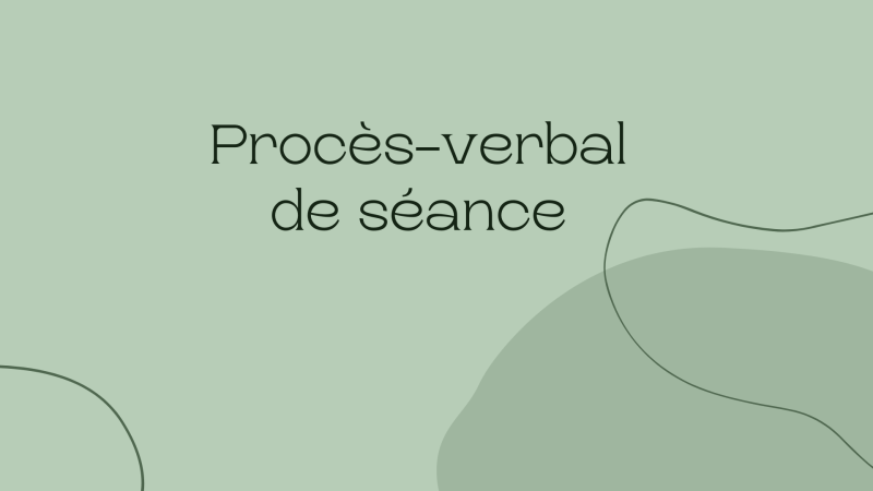PV séance CM